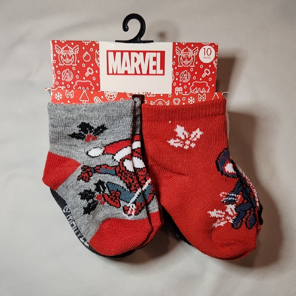 Spider-Man Sock Set Holiday Design